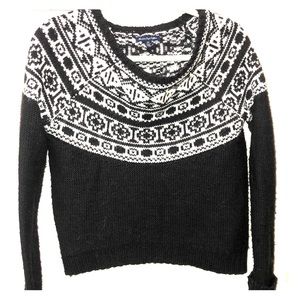 Black and white sweater